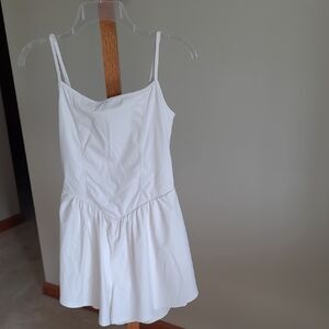 White Shorts Romper